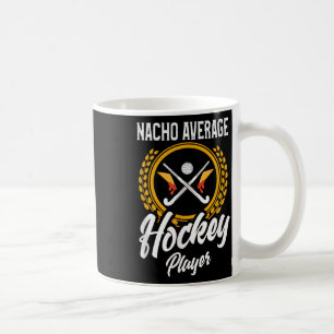 Caneca De Café Camisa de hóquei em campo engraçada frase nacho hó