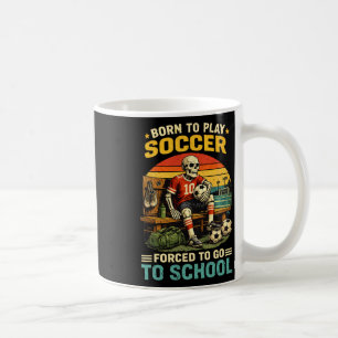 Caneca De Café Camisa de jogador de futebol masculino jogando fut