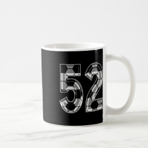 Caneca De Café Camisa de jogador de futebol padrão número 52 prat