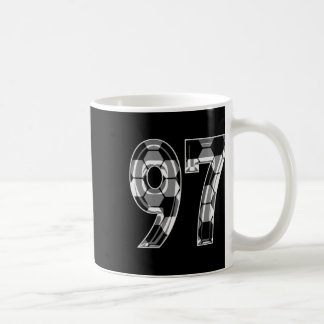 Caneca De Café Camisa de jogador de futebol padrão número 97 prat