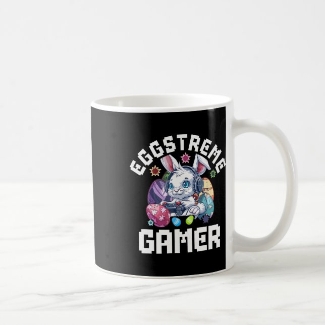 Caneca De Café Camisa de jogo de Páscoa para crianças Eggstreme G (Direita)