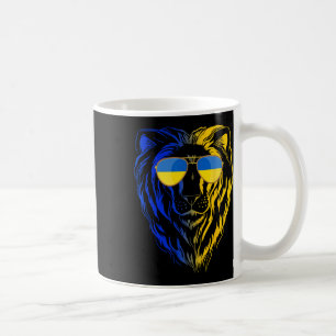 Caneca De Café Camisa de Leão da Ucrânia Apoie a Ucrânia #nowar F
