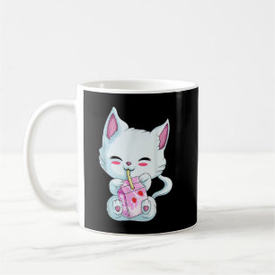 Caneca De Café Camisa De Leite De Morango De Gato Gato Gato Para