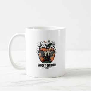 Caneca De Café Camisa de Maçã Assombrada Vintage Noite Assustador