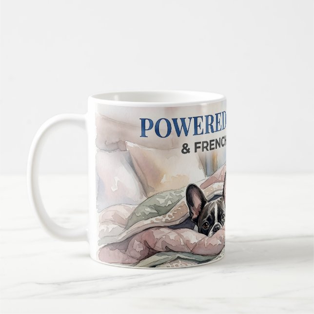 Caneca De Café Camisa de Mãe de Cachorro Frenchie Snuggles Cozy (Esquerda)
