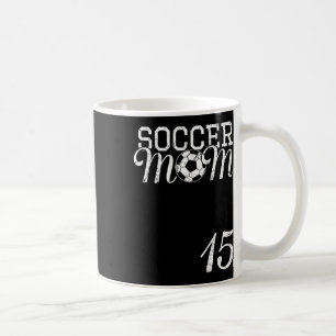 Caneca De Café Camisa de Mãe de Futebol Número 15 Jogador Favorit