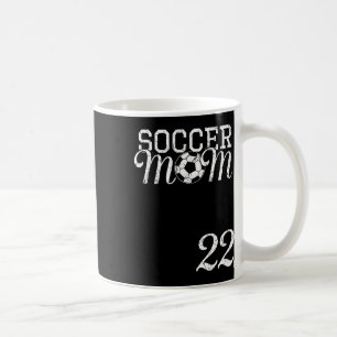 Caneca De Café Camisa de Mãe de Futebol Número 22 Jogador Favorit
