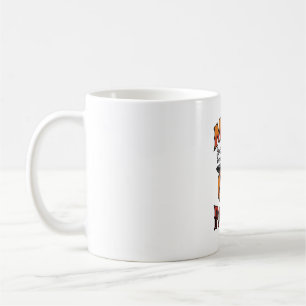 Caneca De Café Camisa de Mãe de Halloween Abóbora Ossos Arte Vint