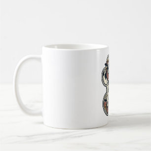 Caneca De Café Camisa de Mãe Vaca Gravura Vintage Girassol Wester
