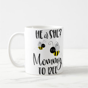 Caneca De Café Camisa de Mamãe Qual Será Abelha Revelação de Gêne