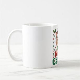 Caneca De Café Camisa de Natal com Chapéu de Papai Noel da Gata M
