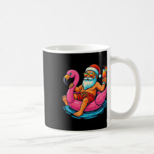 Caneca De Café Camisa de Natal em Julho Meninos Santa Flamingo S