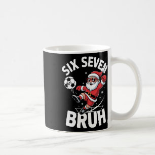 Caneca De Café Camisa de Natal engraçada Bruh Futebol Papai Noel
