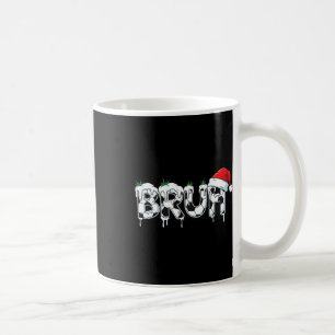Caneca De Café Camisa de Natal engraçada de futebol do Bruh 