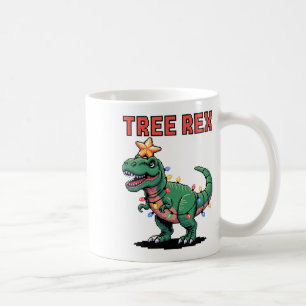 Caneca De Café Camisa de Natal Feia Dinosaur Tree Rex