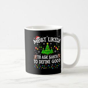 Caneca De Café Camisa de Natal Mais Provável Para Família Combina