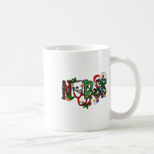 Caneca De Café Camisa de Natal para Enfermeira Estetoscópio Enfer