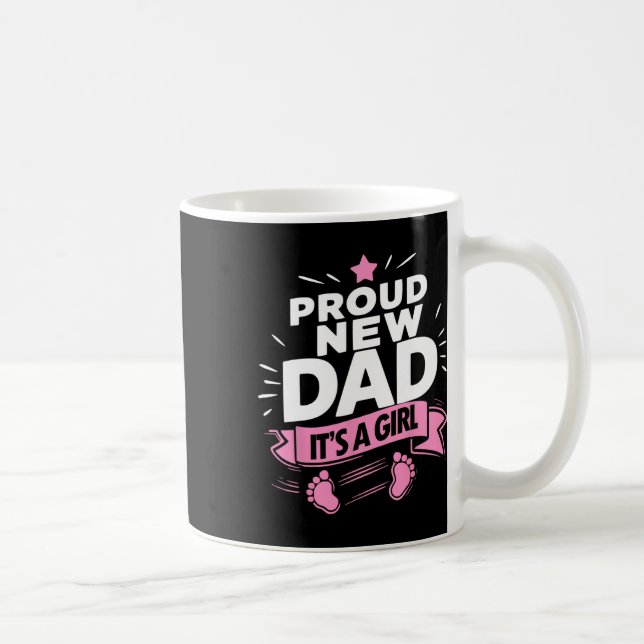 Caneca De Café Camisa de Orgulhosa Nova Mãe para Logo Pai Nova Pr (Direita)