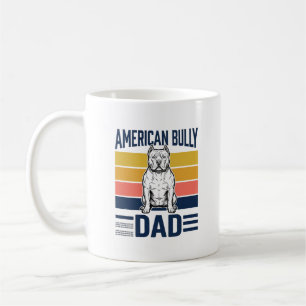 Caneca De Café Camisa de Pai de American Bully Vintage Amante de