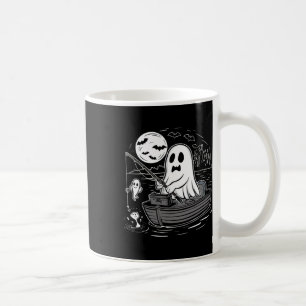 Caneca De Café Camisa de Pesca de Halloween Assustador Fantasma P