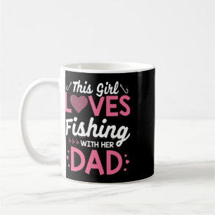 Caneca De Café Camisa de Pesca Filha Pai Filha Camisas de Pesca C