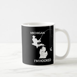 Caneca De Café Camisa de pesca Mi Michigan presente para pescador
