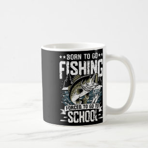 Caneca De Café Camisa de pesca para meninos adolescentes forçados