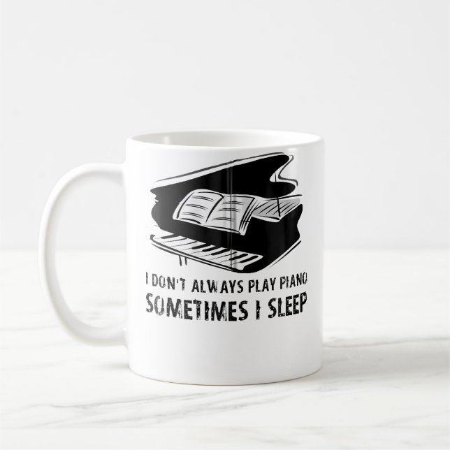 Caneca De Café Camisa de Piano - Presentes de Piano - Presentes p (Esquerda)
