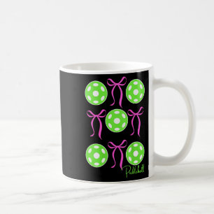 Caneca De Café Camisa de pickleball rosa preppy feminina que as m