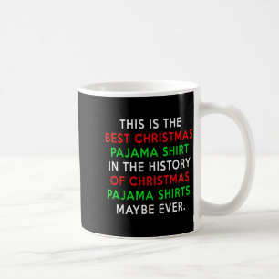 Caneca De Café Camisa de Pijama de Natal - Notícias Falsas
