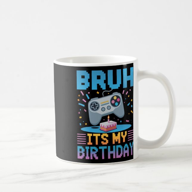 Caneca De Café Camisa de Presente de Aniversário de Festa de Jogo (Direita)