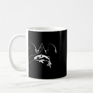 Caneca De Café Camisa de presente do Dia dos Pais para pescador d