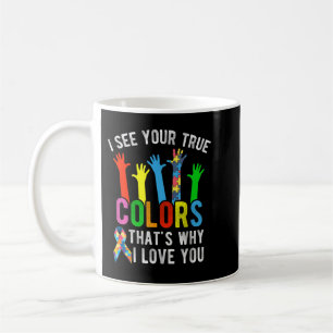 Caneca De Café Camisa de Sensibilização Autismo - Camisa de Con