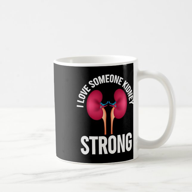 Caneca De Café Camisa de Sensibilização para a Doença Renal (Direita)