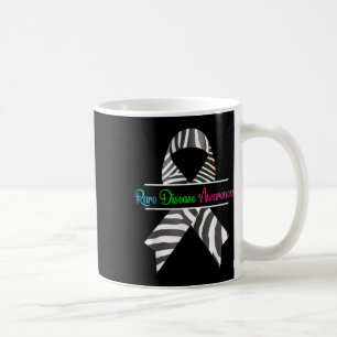 Caneca De Café Camisa de Sensibilização Raras - Doença Rara-Zebra