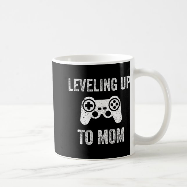 Caneca De Café Camisa de Subir de Nível para Mãe para Mãe Esperan (Direita)
