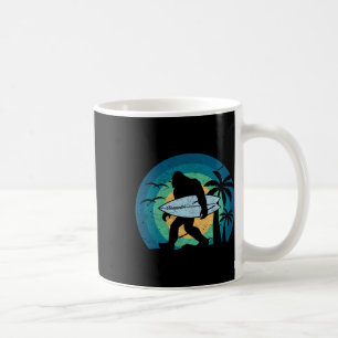 Caneca De Café Camisa de Surf Bigfoot Engraçado Sasquatch Yeti Su