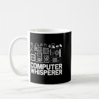 Caneca De Café Camisa de Sussurrador de Computador Suporte Técnic