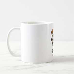 Caneca De Café Camisa de Terror de Abóbora Arte de Halloween de O