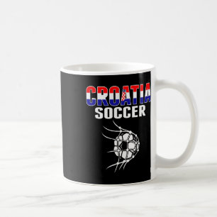 Caneca De Café Camisa de Torcedor de Futebol da Croácia - Apoie o