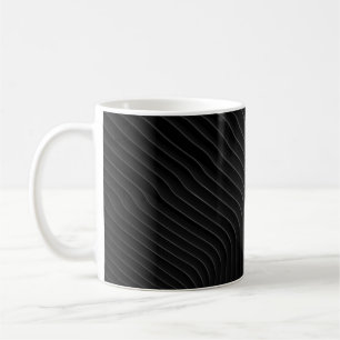CANECA DE CAFÉ CAMISA DE VESTIDO DE ESCURA BRANCA E PRETA