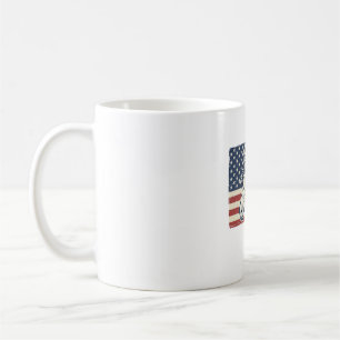 Caneca De Café Camisa de Vetor Vintage da Bandeira do Cavalo Patr
