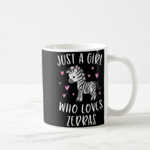 Caneca De Café Camisa de zebra fofa para meninas, apenas uma meni