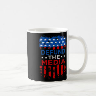 Caneca De Café Camisa Desfinanciar Mídia Anti Notícias Falsas Des