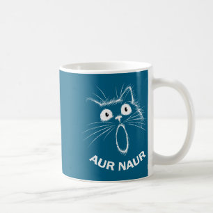 Caneca De Café Camisa Divertida Aur Naur Gato Meme