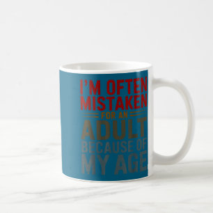 Caneca De Café Camisa Divertida de Adulto Confundido Por Um Adult