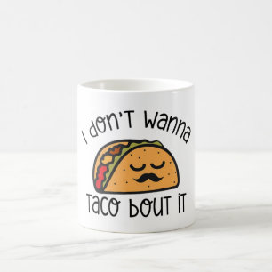Caneca De Café Camisa Divertida de Taco, Camisa de Taco, Presente