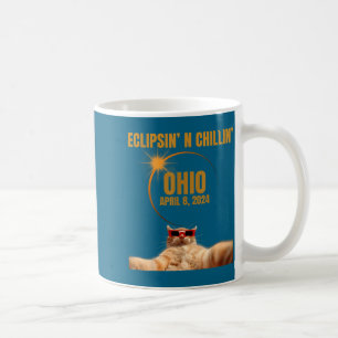 Caneca De Café Camisa Divertida Eclipse Solar Total Abril Ohio