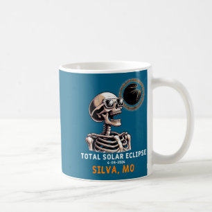 Caneca De Café Camisa Divertida Esqueleto Eclipse Solar Silva Mis