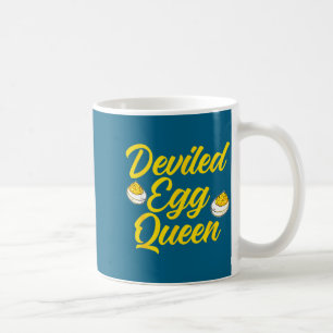 Caneca De Café Camisa Divertida Rainha do Ovo Diabo Retro Cozinha